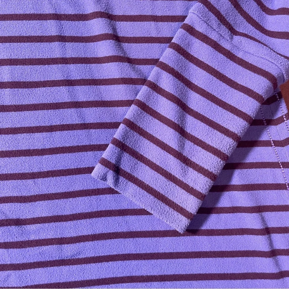 Ivivva (Lululemon kids) Soft Striped Long Sleeve Shirt in Purple - Size 12